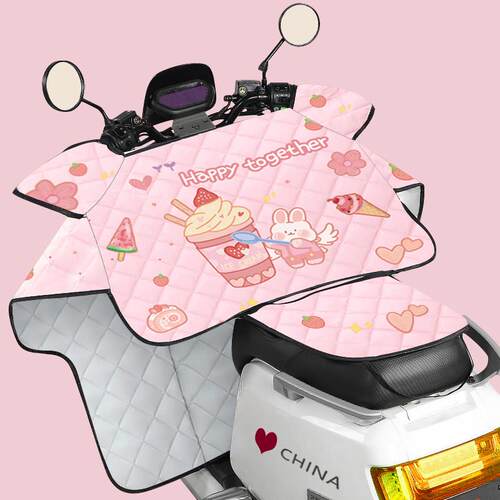 夏季电动车防晒罩薄款挡风被防水电瓶机车防雨遮阳防风春秋女