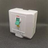 新款 电保护带明盒套 卓控电气器空调漏电保护86型开电热关水器漏装