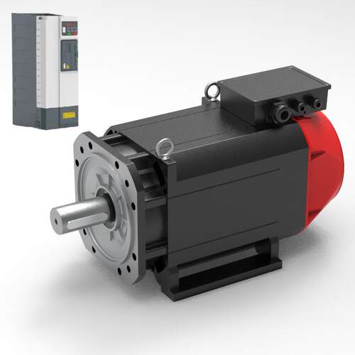 双川主轴电机闭环额定140牛米11kW-750rpm大扭矩异步伺服电机