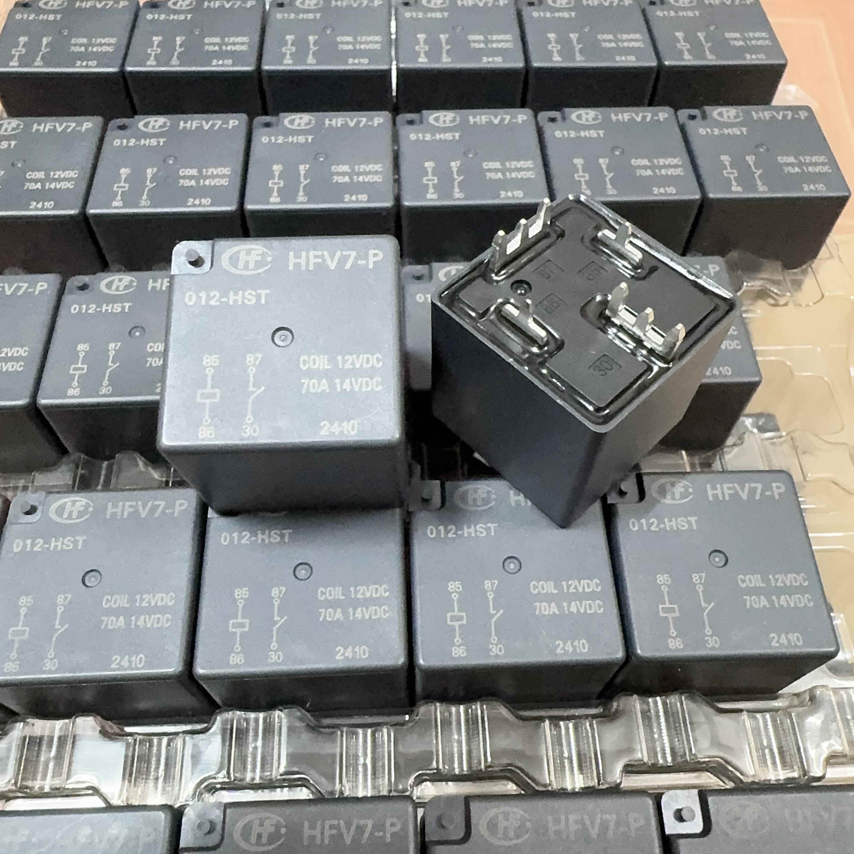 全新原装 HFV7-P 012-HST 继电器 HFV16-P 12-HT 功率70A 12V 4脚