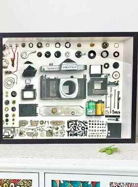单反相机拆机装裱相框收纳拆解展示画框中空6㎝立体加厚相框标本