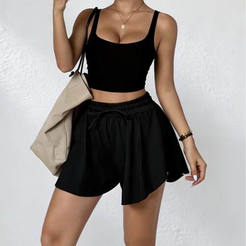 Women's sports shorts with high waist