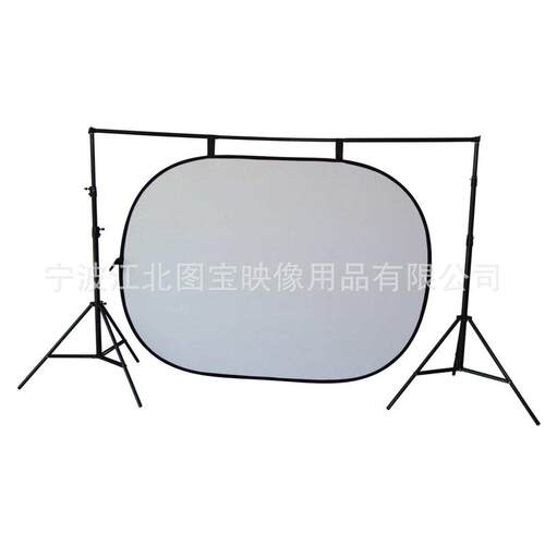 全棉抠像背景板 180*240CM黑白两面 可折叠 送便携包大尺寸