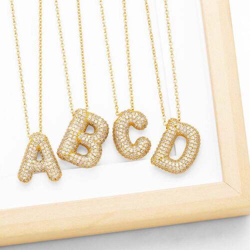Pendant Silver Necklace Jewelry Wedding Charm Chain Gold