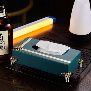 酒HM 创饭店餐金厅餐巾 269盒吧k意tv不锈钢色方形纸巾盒抽纸个性