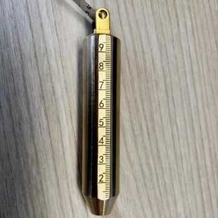IMPA650855航海船用不锈钢量油尺量水尺测水尺带铜吊坠公英制BMI