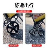 推静音便买家菜小拉车轻手拉车叠拉杆用新车拖车老人RWY购物车