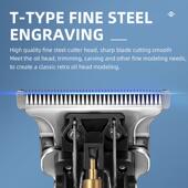 Trimmer Blad Hair Gapped Zero Beard Men Clippers 10W Kemei