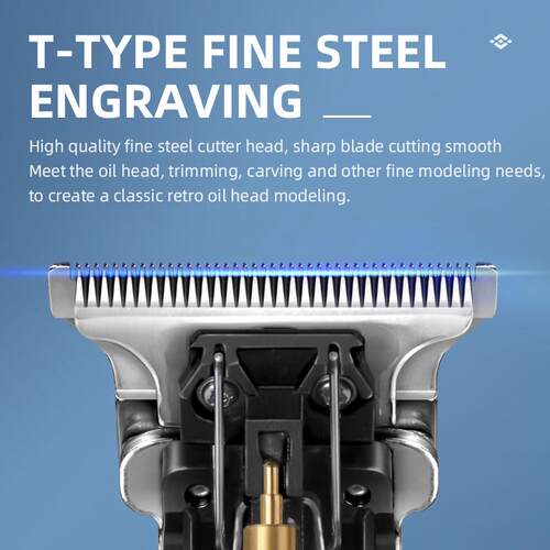 Kemei 10W Hair Clippers Men Beard Trimmer Zero Gapped T-Blad