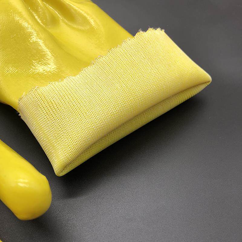 PVC浸塑全胶手套劳保耐磨工作浸胶加长加厚防水防油耐酸碱工业橡