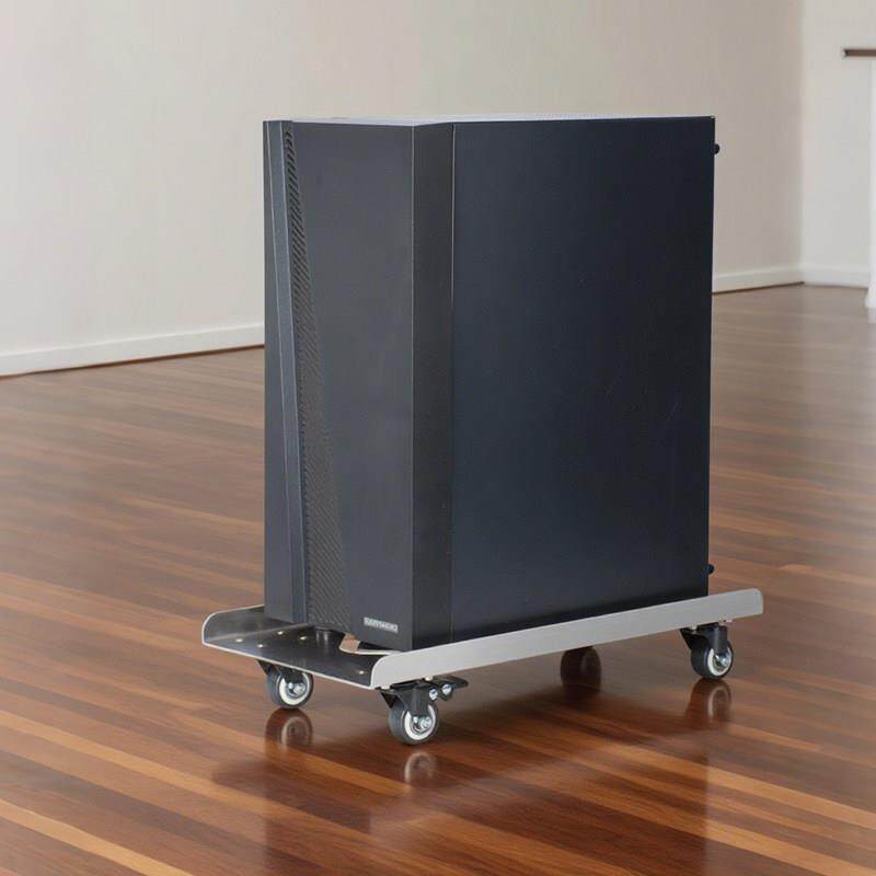 不锈钢家电脑主机托 托架盘万向轮移动底DAG托 托机办用公增高散