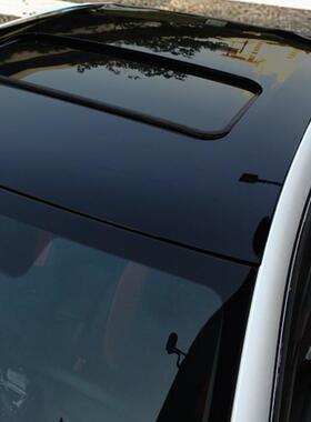 热卖3层亮光汽车仿全景天窗膜车顶膜亮光黑色车顶改色膜车身贴