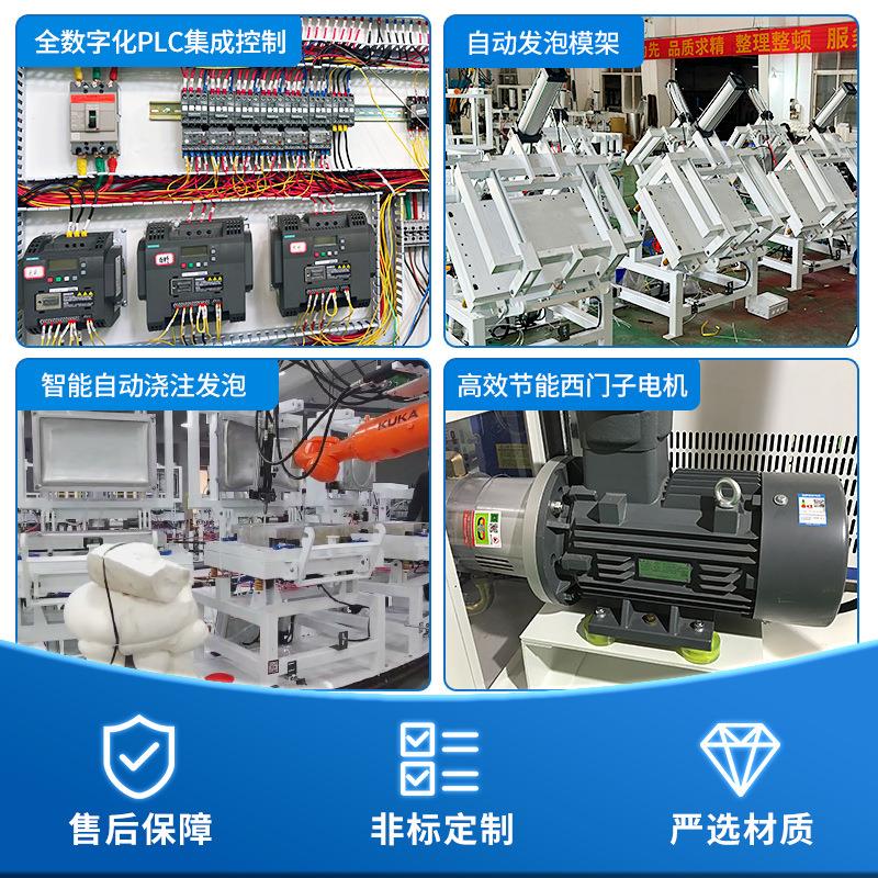 pu记忆枕聚酯氨高压发泡全自动慢回弹产发泡生线设FLT.L备机机械