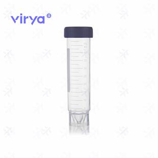 Virya维尔亚 50ML蓝色螺旋盖子 平底可立款 实验室用塑料离心管