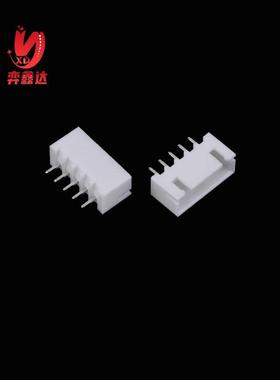 XH-5A针座间距2.54mm 5pin直针XH2.54-5P连接器直插2.5白色插针