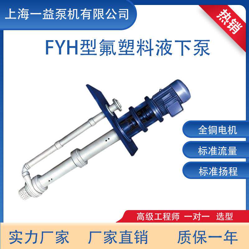 FYH 氟塑料耐酸碱液下泵 浓硫酸化工输送泵 双管液下泵