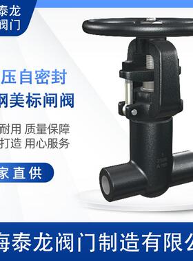 PZ11H-2500LB中泰龙锻钢自密封闸阀内螺纹丝口磅级蒸汽用SW.NPT阀