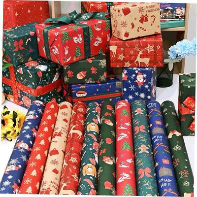 10pcs Christmas Apple Flower Gift Gift box packaging paper