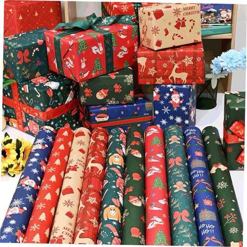 10pcs Christmas Apple Flower Gift Gift box packaging paper