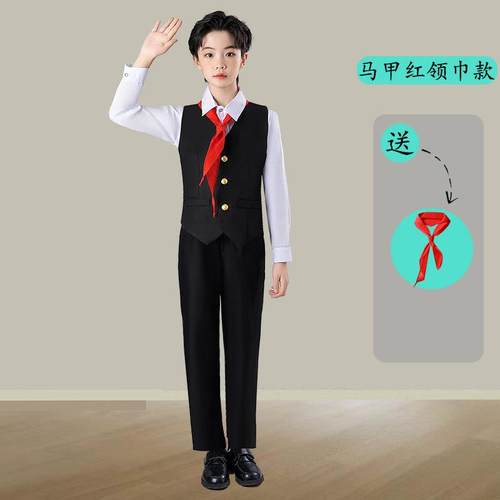 正品儿童大合唱诵中小学生红领巾演出服礼舞演蹈服讲诗歌朗比赛表