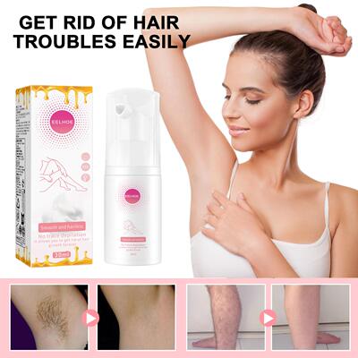 EELHOE Honey Mousse Hair Removal Spray - Moisturizing and No