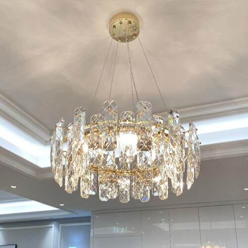 后现代轻奢吊灯水晶吊灯奢华大气客厅餐厅卧室灯现代简约创意灯具