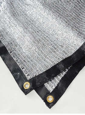 厂家直供 2 3针编织铝箔遮阳网汽车狗笼帐篷宠物遮阴网反光隔热网