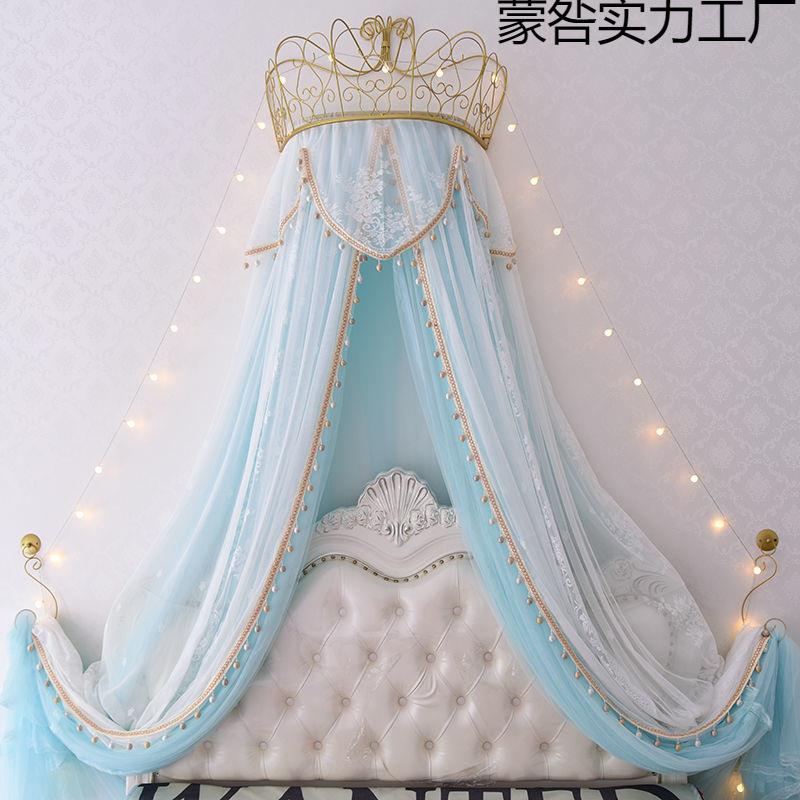 欧式床幔宫廷幔蚊密帐儿童房蒙咎#204公风床头装主饰纱加家用落地