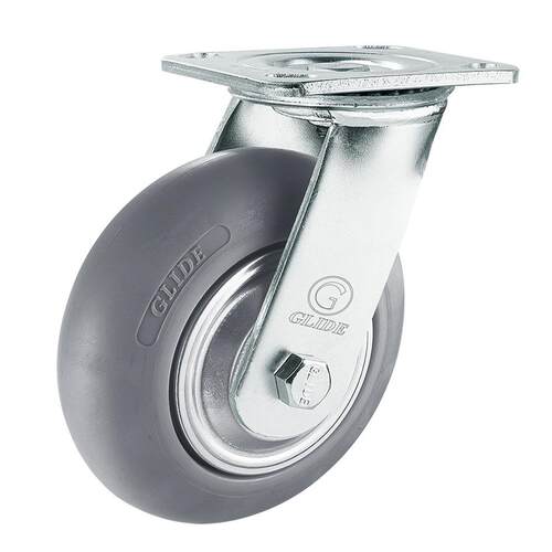 厂家供应 优利重型高弹力TPR人造橡胶万向轮4寸5寸6寸8寸承重脚轮