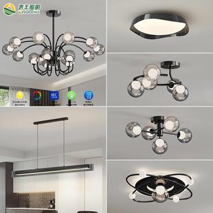 客厅灯2025新款 极简餐厅吊灯房间灯魔豆大厅主灯设计感灯具 意式