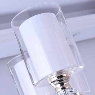 E27通用中式 灯具配件透明双层玻璃灯罩E14 灯两层二只灯罩光面DIY