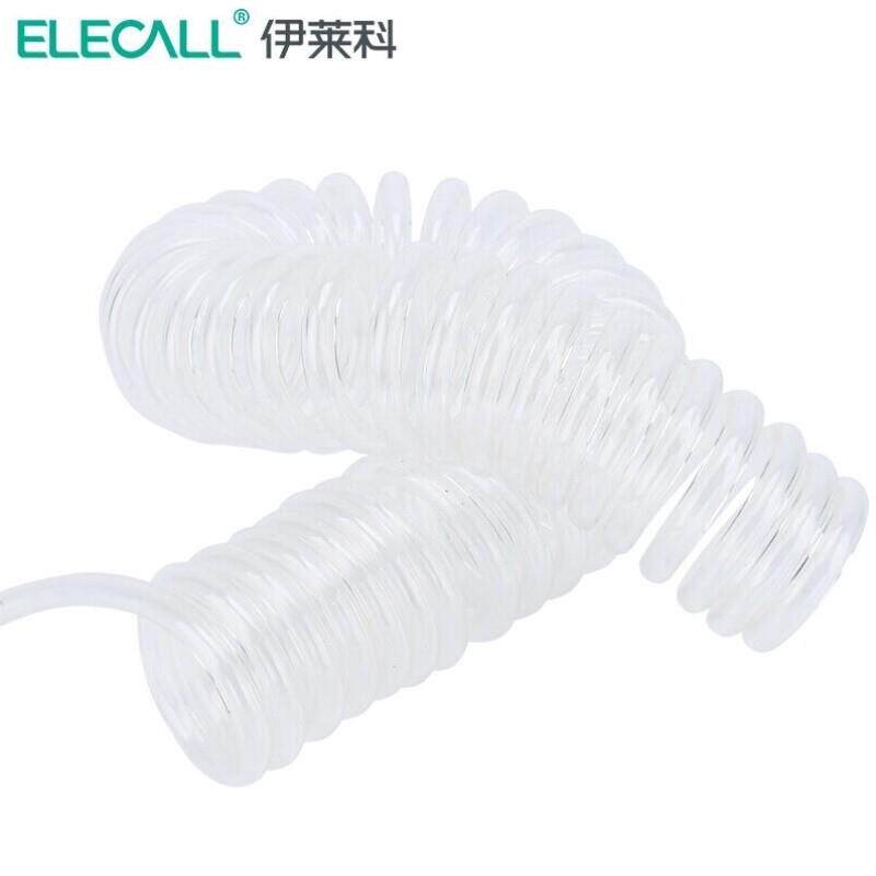 伊莱科（ELECALL）伸缩螺旋PU弹簧管伸缩管螺旋管气泵气管10*6.5(