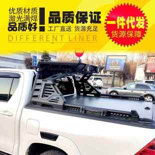 hilux海拉克斯皮卡配件海力士revo sr5带筐龙门架防滚架子 vigo