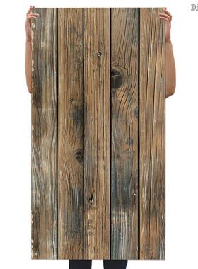 Retro Faux Wood Grain Peel And Stick Wallpaper Self-adhesive