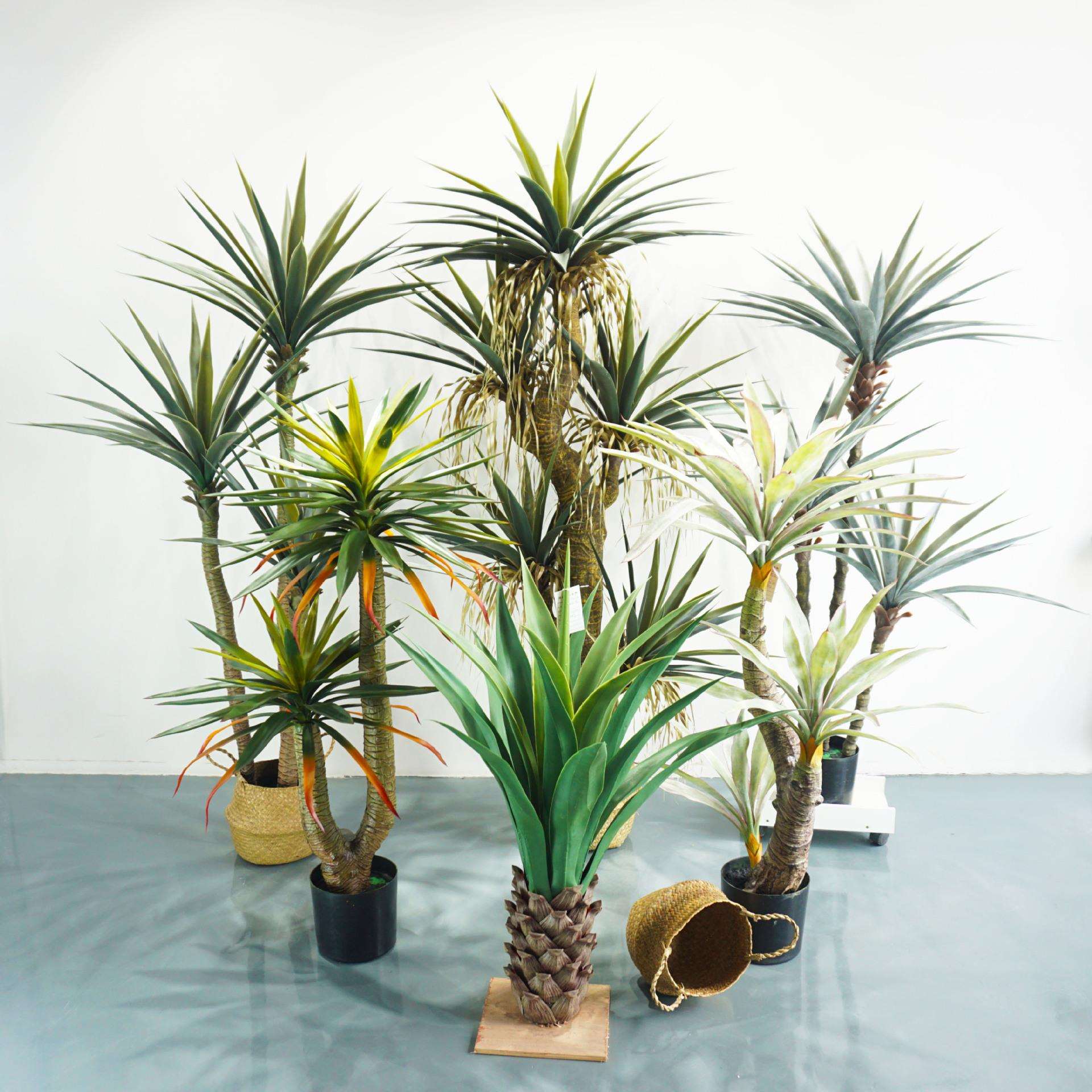 蕉仿真绿植盆栽植物造景旅人盆餐厅场景装饰景橱窗2101128观大型