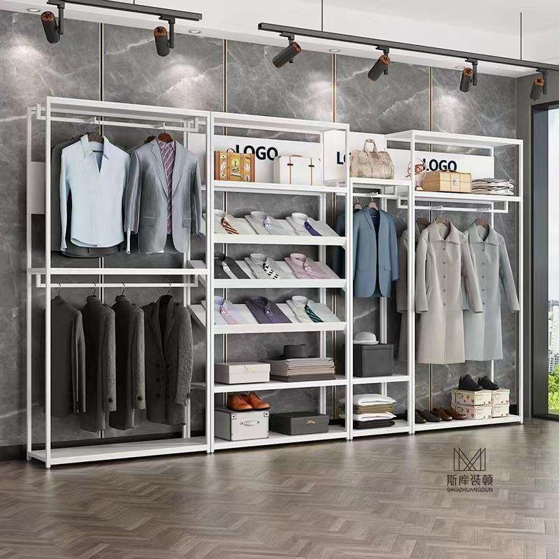 服装店陈列架女装店货架置物架专用童装店展示架落地式挂衣服架子