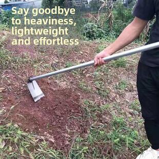 农用锄头农用钢管长柄除草神器开荒翻土除草锰钢一体新款户外家用