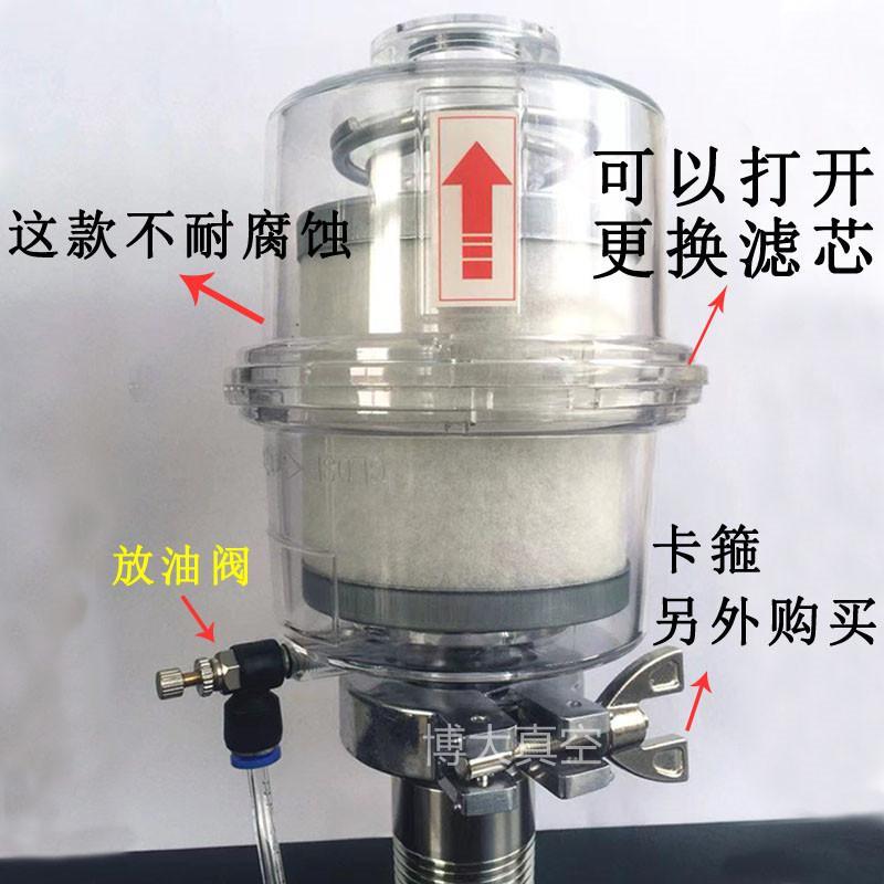 2XZ旋片真空泵用除油雾装置油分离排气口过滤器KF25 KF40 TRP VRD