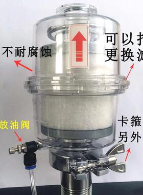 2XZ旋片真空泵用除油雾装置油分离排气口过滤器KF25 KF40 TRP VRD