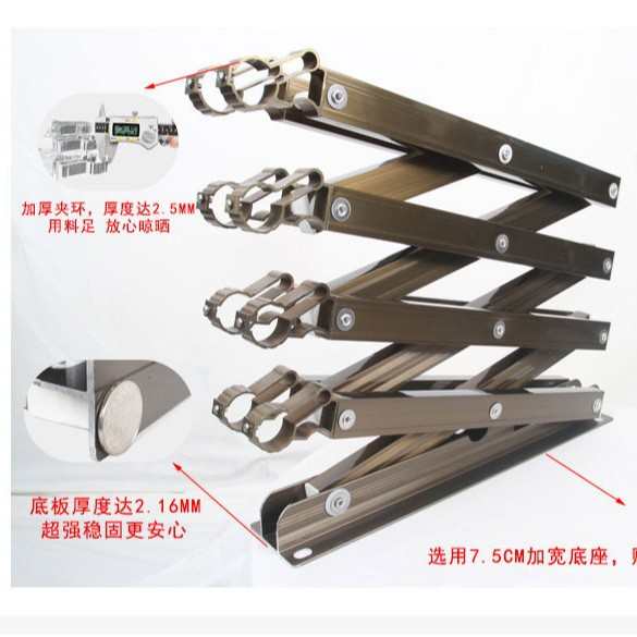 挂式折叠晾衣架衣柜户外推拉式阳台伸缩晒被子批发多功能