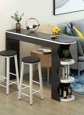 WLD小户型台桌家用现代简客厅关小玄吧台沙发边几餐约厅吧轻奢隔