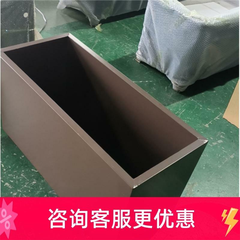 定制户外不锈钢铁艺金属铝板花箱组合移动树箱花钵商业街隔断花槽