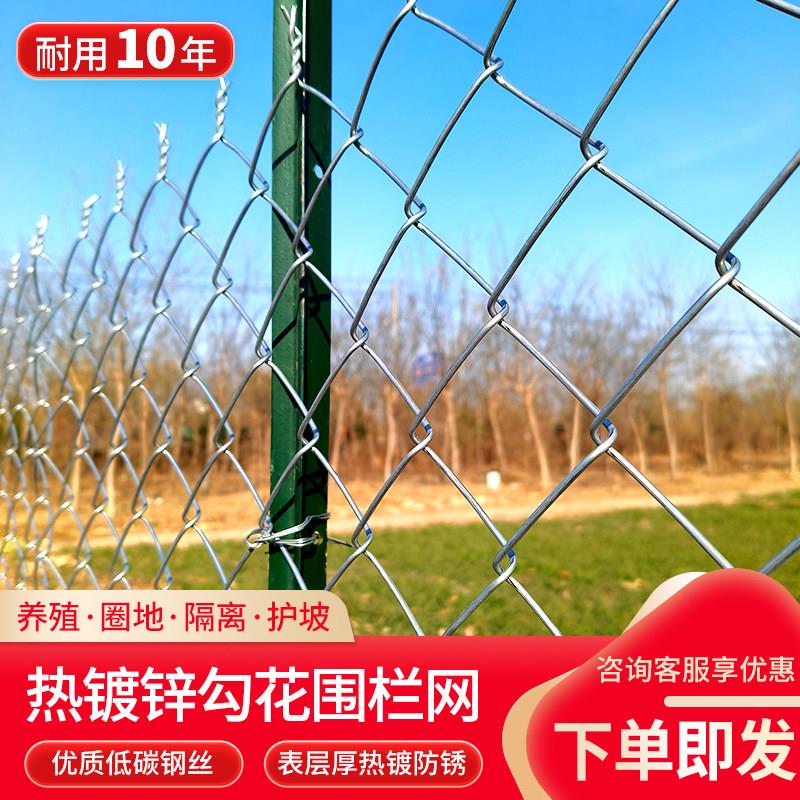镀锌铁丝网钢丝网养殖围栏网防护网养鸡网勾花网果园网牛羊隔离网