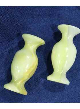 高档天然饰阿富玉花瓶汗酒摆设 玉石玉器花瓶装客厅柜玄关工艺品