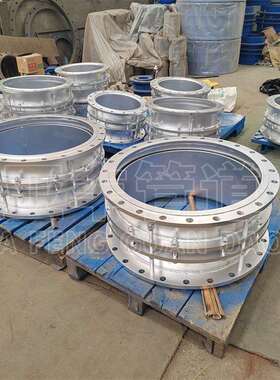 银色B2F型双法兰限位伸缩器供应各种规格型号钢制伸缩接头