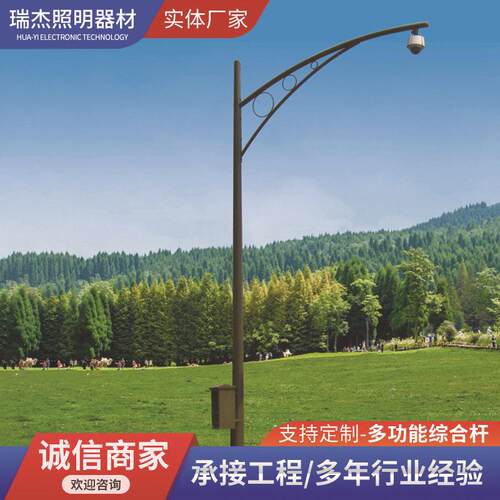 厂家直供交通监控杆 小区电子监控杆 道路电子卡口监控立杆