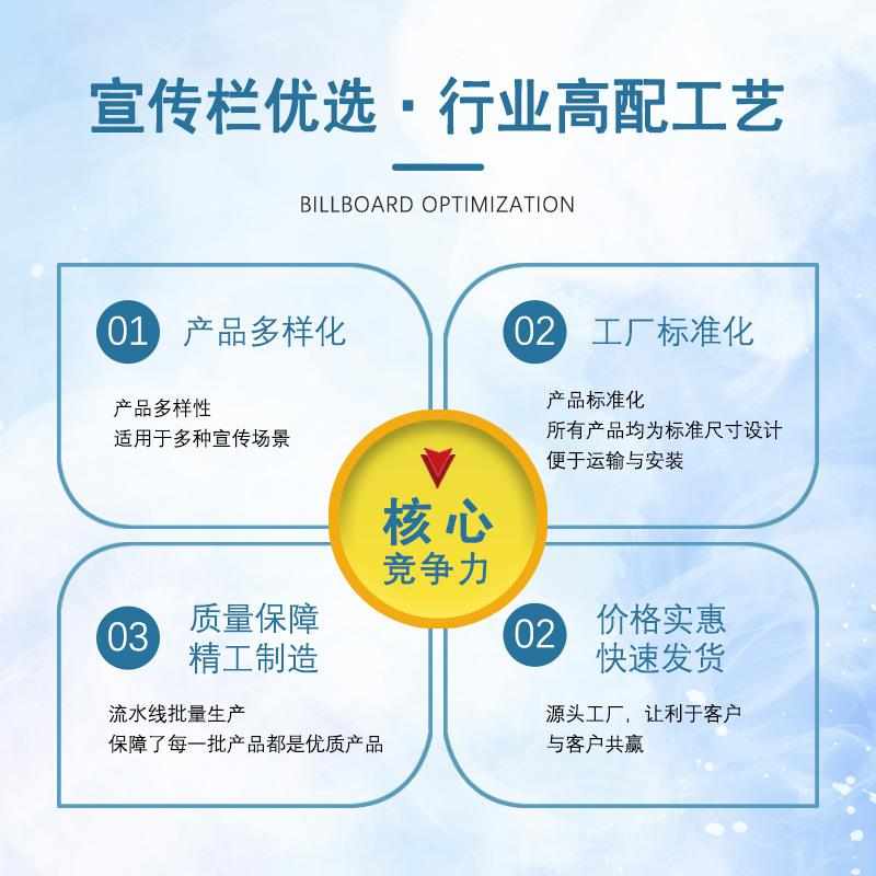 宣传栏厂家室外广告牌医院灯箱标识牌园林不锈钢指示牌导视牌室内