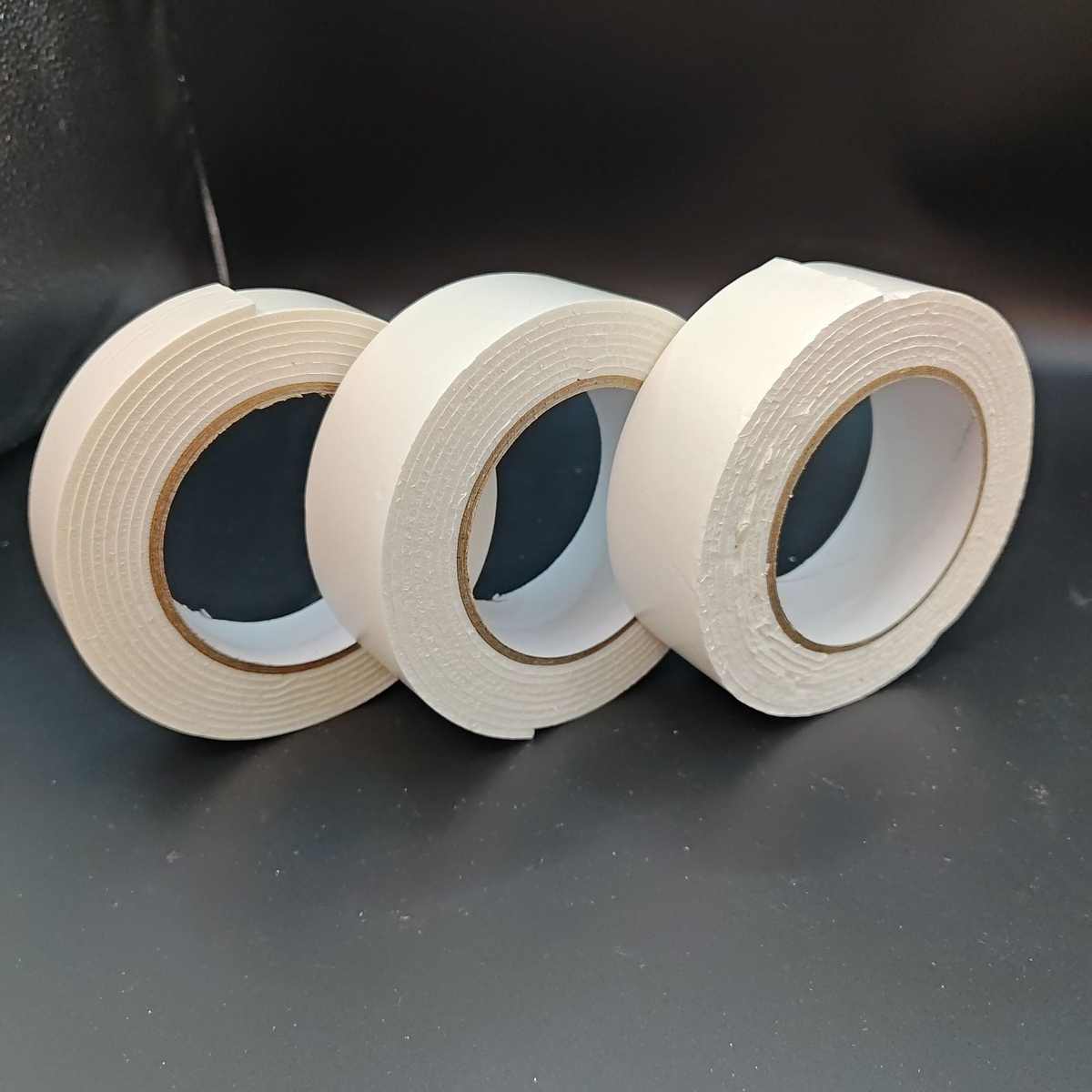 白色pe海绵双面胶 加宽高粘胶带两面白色粘胶强力固定墙面胶带