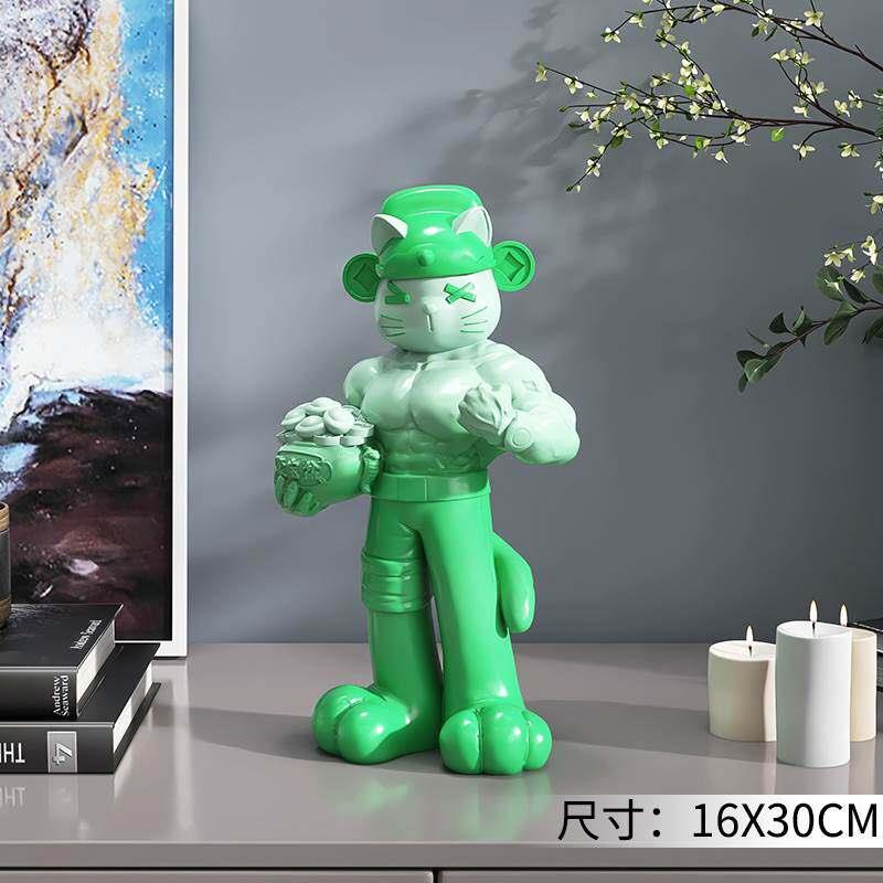 轻奢招财猫落地摆件创意客厅沙发雕塑装饰品店铺开业礼物乔迁礼品