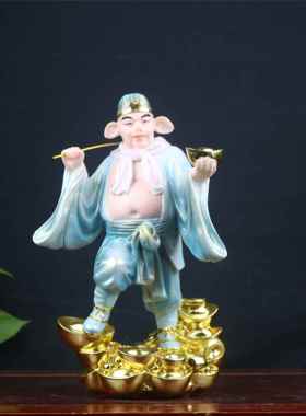 高档猪招八戒财摆件天蓬元军像招财猪八戒佛像菩萨树脂贴将金帅彩